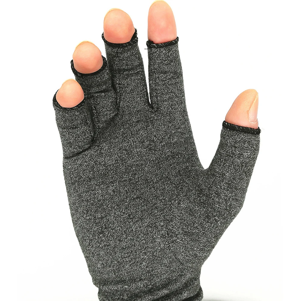 1 пара терапевтический моющийся тренировочный компрессия для снятия напряжения перчатки, поддержка запястья прочный унисекс артрит руки забота о здоровье суставы боли