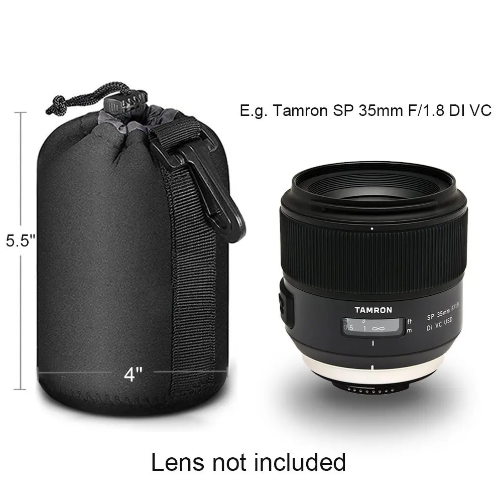 YIXIANG неопреновый Мягкий защитный чехол для DSLR объектива S M L XL Canon Nikon Sony горячая