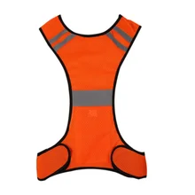 Жилет для бега высокая видимость Светодиодный отражатель сигнальный жилет для мужчин и женщин ночной бег велопрогулки жилет