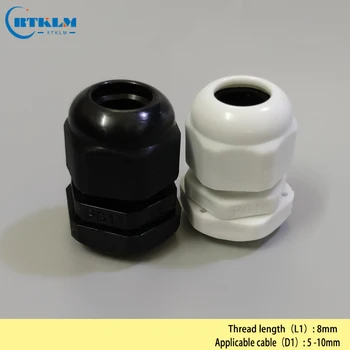 

5-10mm PG11 Waterproof Nylon Cable Gland 0.19*0.39inch Cable Gland Joints Cable Gland Connector 15pcs/lot