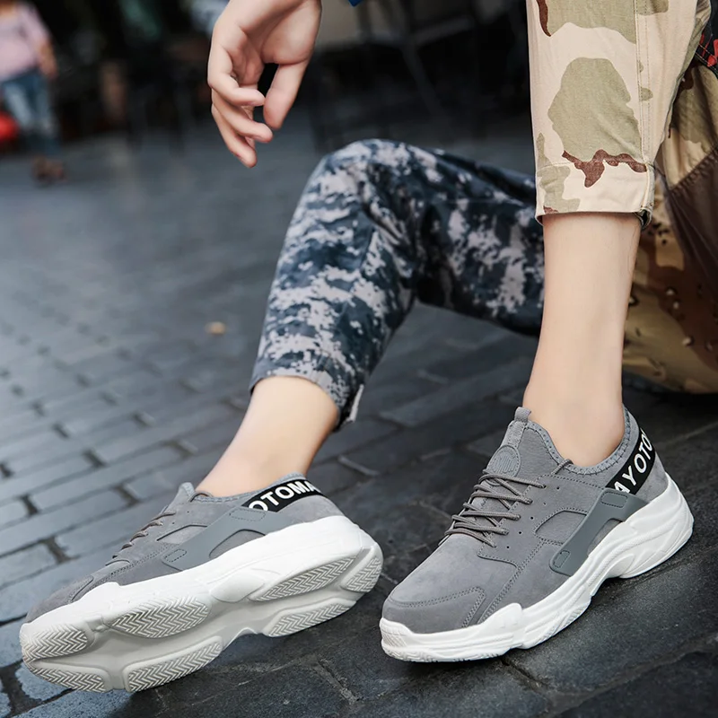 Мужская обувь для бега из замши сезон весна-осень-лето мужские кроссовки Легкие