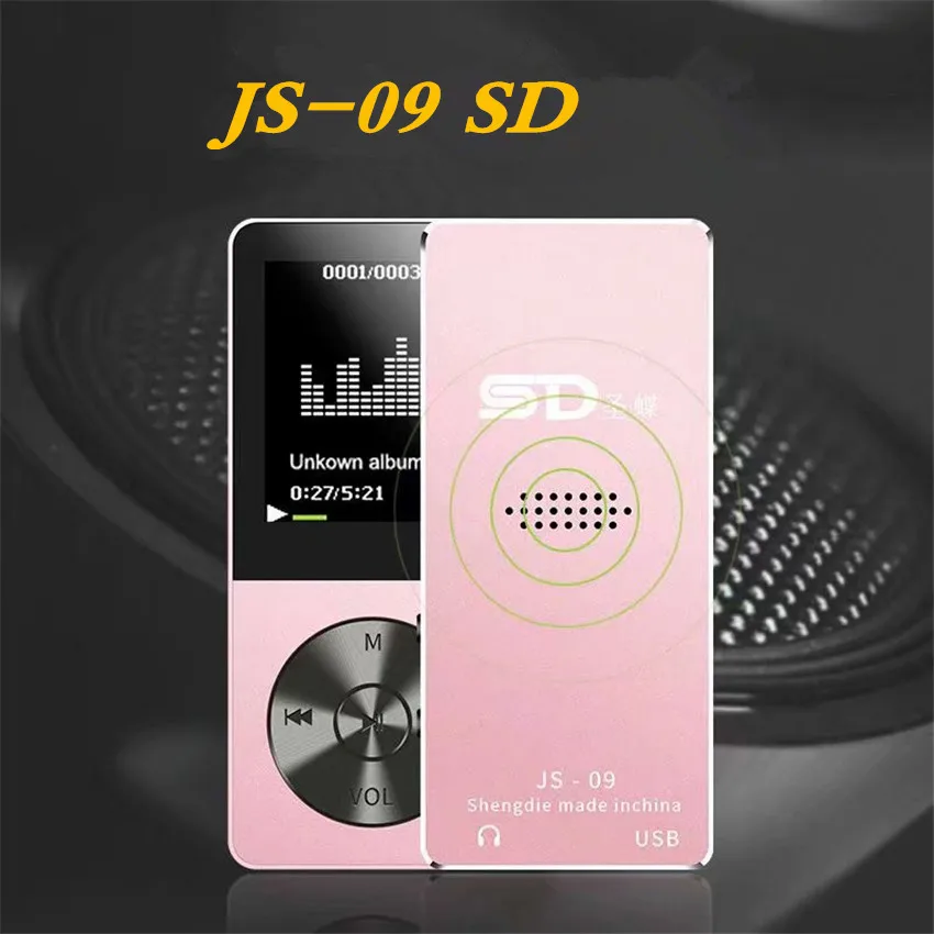 16 ГБ Мини Спортивный MP3 музыкальный плеер JS 09 TFT экран HIFI Поддержка TF карта