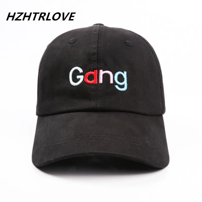 High Quality Letter Gang Snapback Cap Cotton Baseball Cap For Men Women