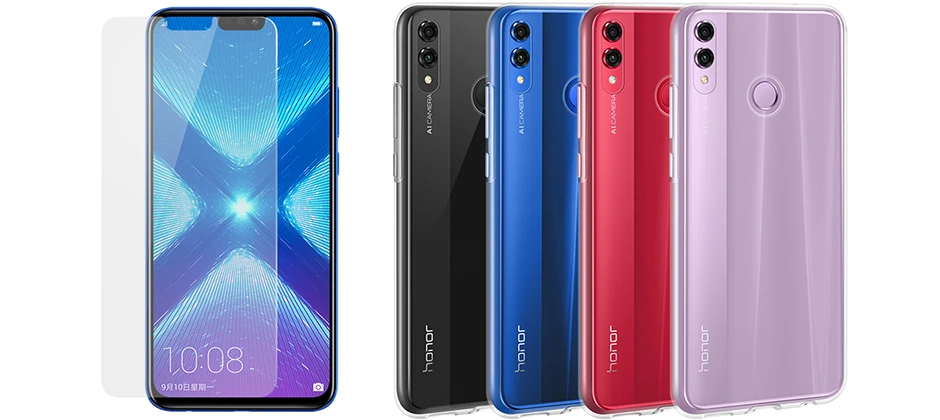 DHL Быстрая Honor 8X4G LTE мобильный телефон Kirin 710 Android 8,1 6," FHD 2340X1080 6 Гб ram 128 ГБ rom отпечаток пальца