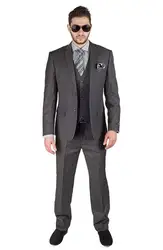 Мужской свадебный костюм на заказ из 3 предметов (пиджак + брюки + жилет + галстук), Мужской Блейзер на выпускной