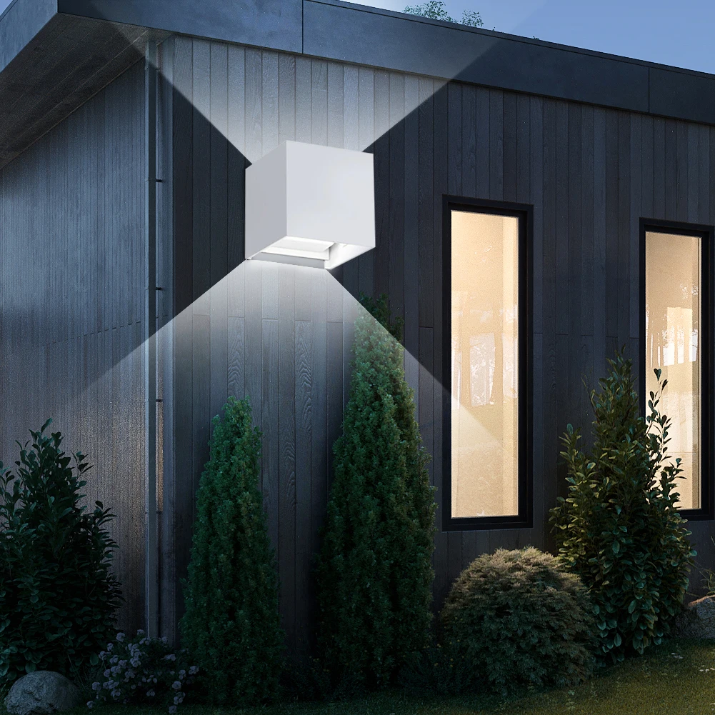 KPSGBT домашний декор 12 Вт COB светодиодный настенный светильник для помещений на открытом воздухе в простом стиле алюминиевый настенный светильник для спальни прихожей веранда балкон
