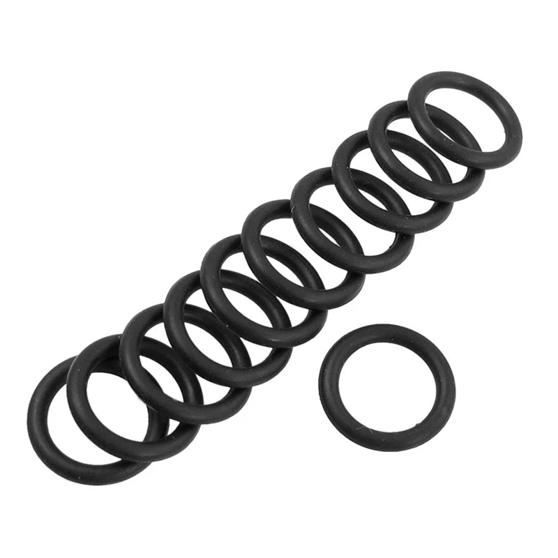 

10 pcs 13 mm x 2 mm Flexible Rubber O Ring Seal Washers Black