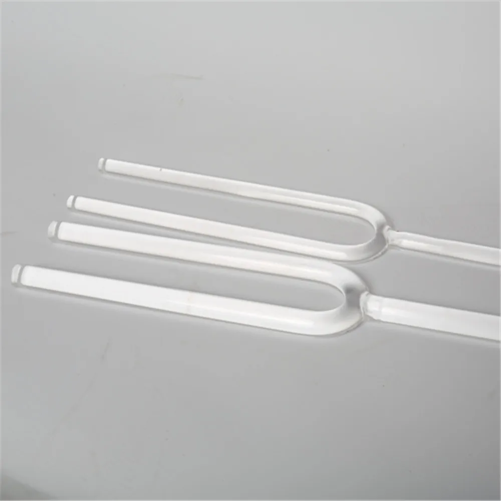 16mm clear quartz crystal singing tuning fork with CDEFGAB note with