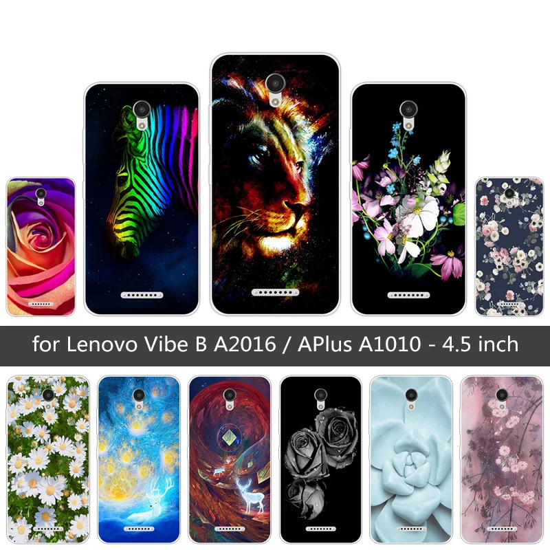 

For Lenovo A1010 A2016 A20 A Plus Back Cover Soft Silicone Funda For Lenovo APlus A1010a20 A 1010 4.5" Colored Phone Cases