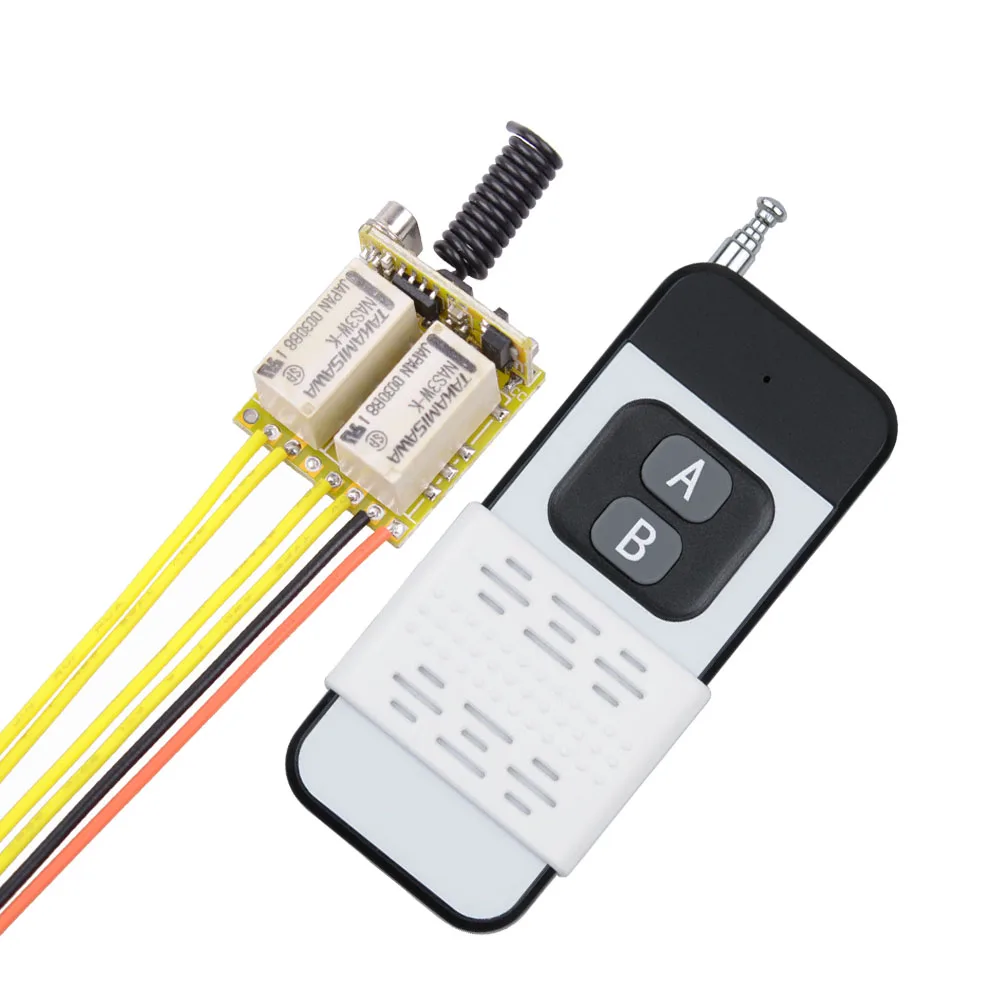 

DC4V 5V 6V 7.4V 8.4V 9V 12V Mini 2CH 2 CH Relay Remote Switch Output 0V Dry Contact Relay Switching Value NO COM NC