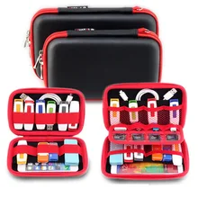 GUANHE Portable Electronic Gadgets Bag for HDD, Phone, USB Cable, U Disk, SD Card, Power Bank Travel Accessories Organizer Case