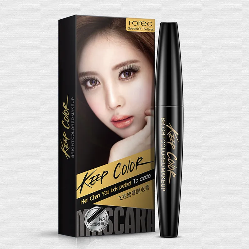 

HanChan Quick Dry Curling Eyelash Mascara Black Curling Lengthening Eyelash Extension Cosmetic Waterproof Liquid Mascara Volume