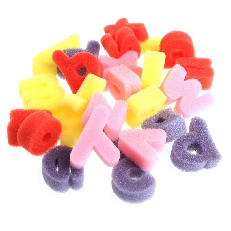 26 Alphabet Shaped Sponge Letter Set Children Kids Craft Painting Toy