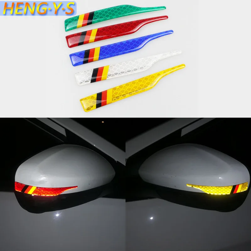 

2Pcs/set Rearview mirror reflective car stickers Anti-friction tape for Honda fit accord crv civic 2006-2012 jazz city hrv