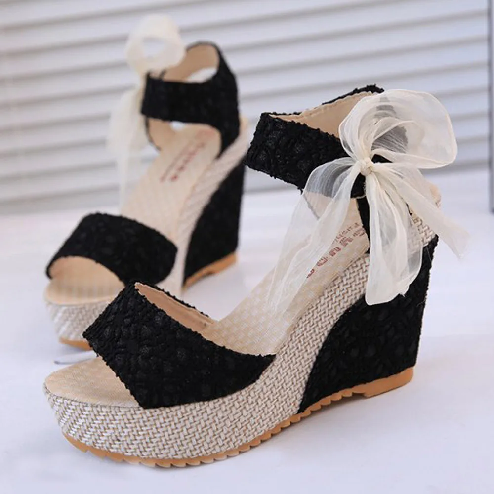

YOUYEDIAN Women Fashion Summer Slope With Flip Flops Sandals Loafers Shoes sandalias mujer 2019 verano plataforma#3