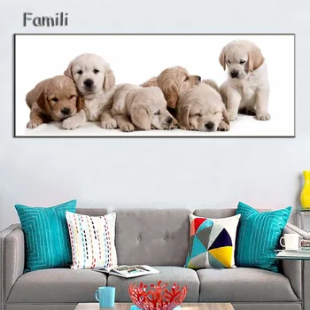

Wall Art Canvas Painting Frame Home Decor Animal Dogs Pictures Living Room HD Printed Castle Movie Poster,art painting