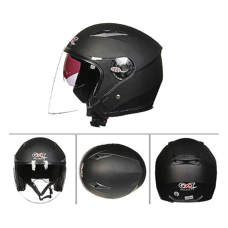 Gxt мотоциклетный шлем половина лица Daul козырек мотоциклетные шлемы четыре сезона общая УФ Защита электрический шлем Moto Casco