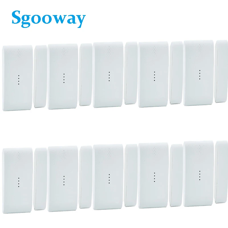 Sgooway alarm Door detector sensor Wireless door window sensor window detector 433MHZ for alarm system home alarm key pad Alarms & Sensors