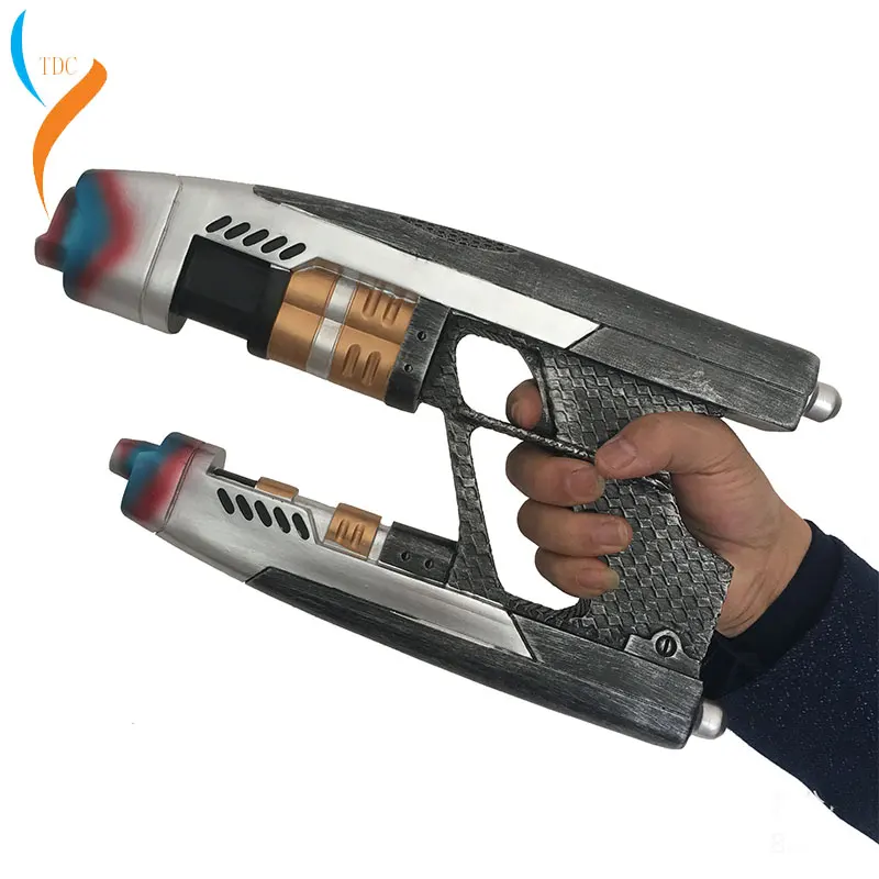 

A Pair toy Guns Cosplay Avengers Infinity War Star Lord Gun Weapon A Pair Handmade Props Adult Halloween Party Prop