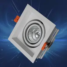 5 Вт квадратный 1 голова светодиодный светильник COB вниз Встраиваемый светодиодный потолочный светильник Точечный светильник белый/теплый белый светодиодный светильник