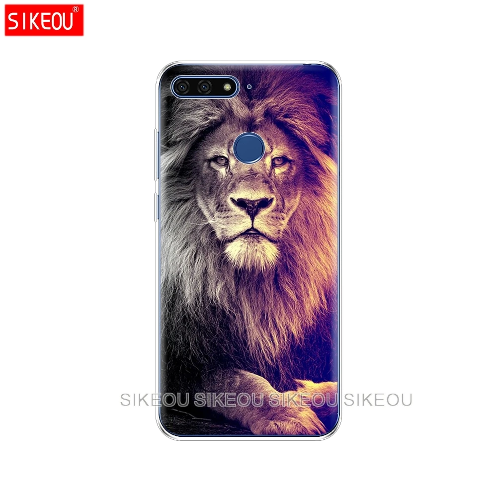 Силиконовый чехол для телефона huawei honor 7C, 5,7 дюйма, чехол s для huawei honor 7c, Aum-L41, волк, тигр, лев, леопард, медведь - Цвет: 10110