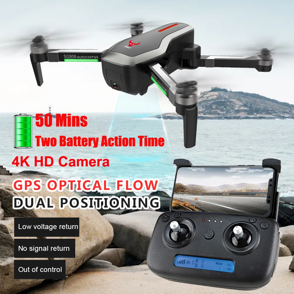 

SG906 GPS 5G WIFI FPV With4K Ultra clear Camera Brushless Selfie GPS/Optical Flow Positioning Hover RC Drone Quadcopter RTF T605