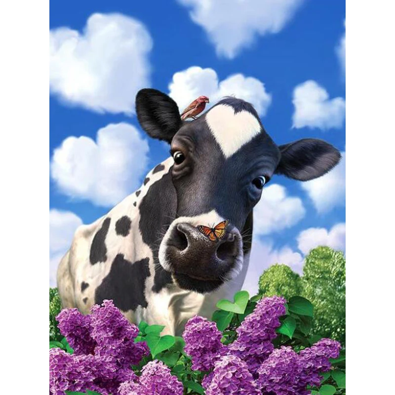 

H1029 free diamond painting cow,diamond 5d,full square diamond painting