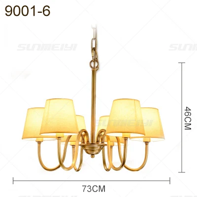 Современный роскошный люстра светильник ing для гостиной люстры de teto para sala Золотистая люстра светильник украшение - Цвет абажура: 6 Lights