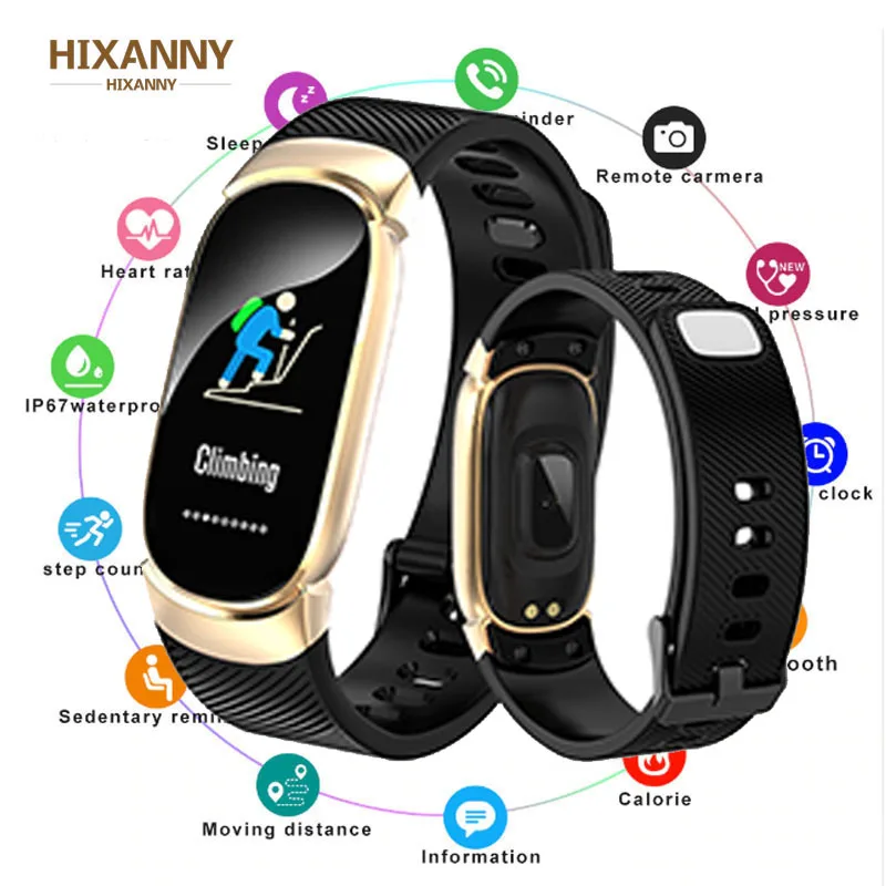

Smart Bracelet Color Display Wristband Heart Rate Activity Fitness Tracker Smart Band Bracelet VS for XiaoMi Miband 2 Pulsera