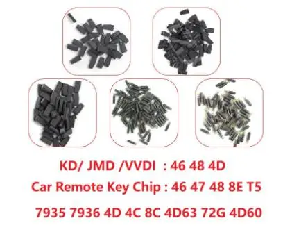 

Car Remote Key Blank Chip 46 47 48 8E T5 7935 7936 4D 4C 8C 4D63 72G 4D60 KD JMD VVDI 46 48 4D King Copy Chip Cloner