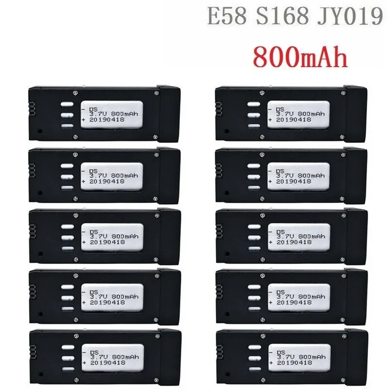 Модернизированная батарея 800mAh 3 7 V Lipo для E58 S168 JY019 RC Drone Quadcopter запасные части v