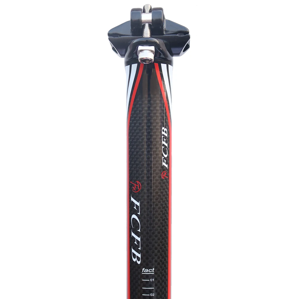 FCFB осень Высокое качество стиль Lite углерода подседельный MTB дорожный седло велосипеда 27.2/30.8/31.6*400/ 450 мм