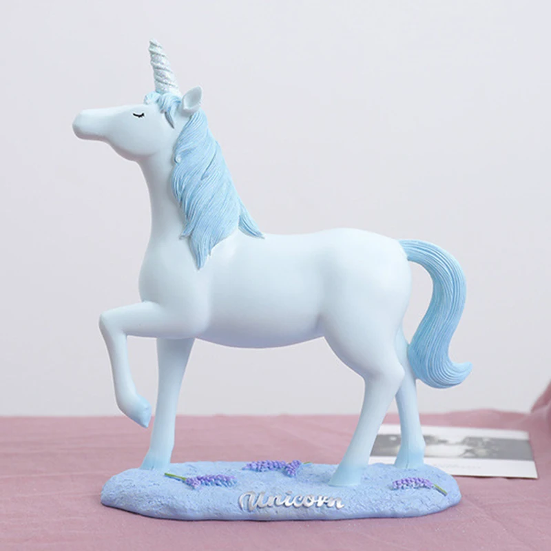 Unicorn Figurines Decorative Ornaments Miniatures Unicorn Horse Art  Desk Bedroom Living Room Home Decorative gift Accessories