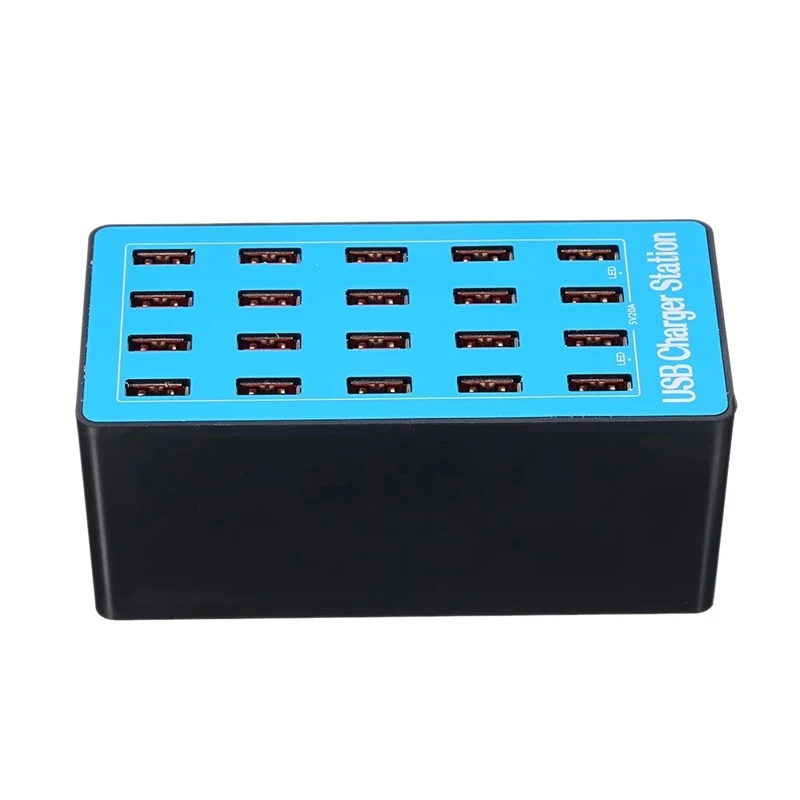 100W Usb Smart Charger 20 Ports Usb Hub Fast Charging Station Power Adapter Universal For Phone Iphone 8 Plus X Ipad Samsung H