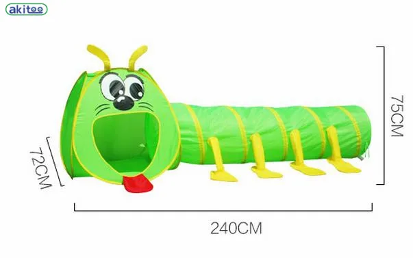 Akitoo 118, детская палатка, специальная туннельная трубка, детская игрушка для использования в помещении, на открытом воздухе, защита окружающей среды, канал, скалолазание, трубка