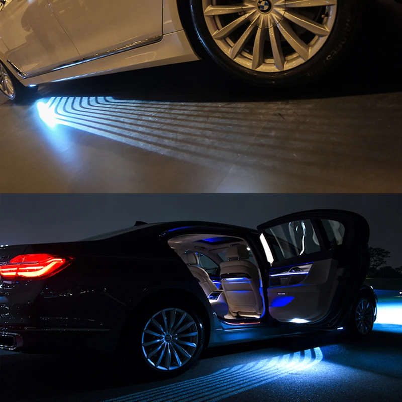 

OKEEN White/RGB Car Angel Wings lights LED Door welcome light Projector Light Ghost Shadow Puddle carpet led underglow for cars