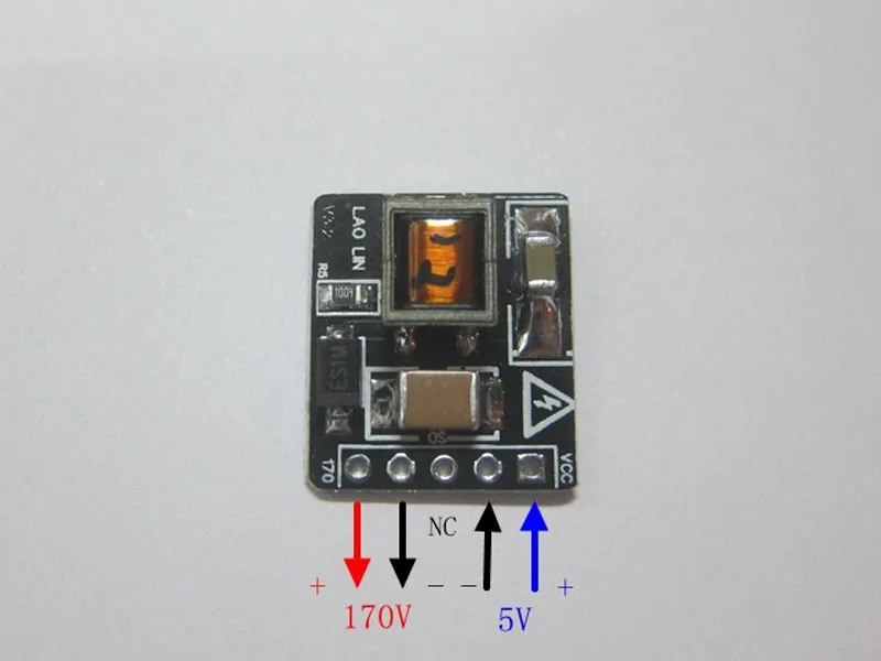 DC 5V 9V до 170V boost высоковольтный блок питания для Nixie трубки светящиеся часы Magic Eye QS30