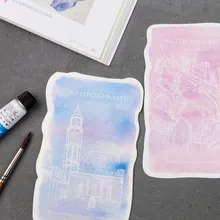 1 шт. журнал закладки акварельные города 30 коробок специальные формы закладки