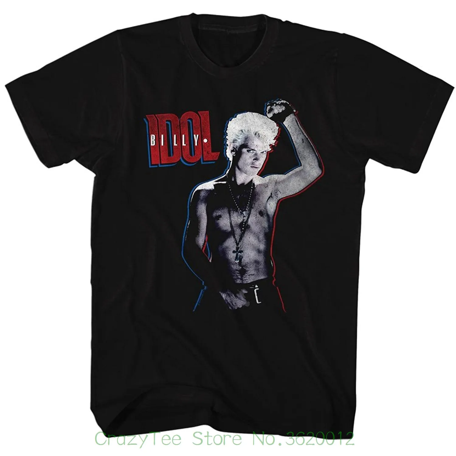 Men Clothing Plus Size S M L Xl Xxl Billy Idol 80's Punk Rock Singer