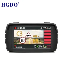 Russia Voice Anti Laser Radar Detector 3 in 1 Auto Car DVR Vehicle Camera Full HD 1080p Camcorder Built-in GPS Dash cam Logger