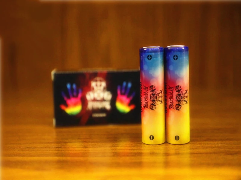 

Top USA Apocalypse 18650 battery IMR 4.2V 4000mah 100A Rainbow color rechargeable li-lon Vape Electronic cigarette power battery