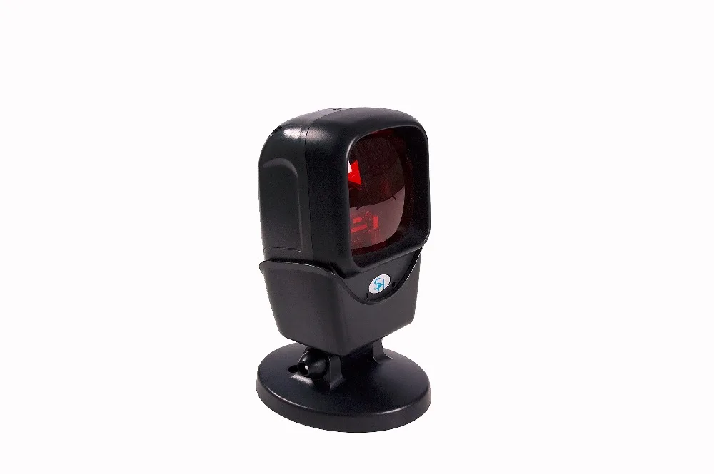 Ominidirectional الباركود ماسحة USB الليزر التلقائي سطح المكتب الماسح الضوئي مع USB واجهة المضيف و 2 متر كابل 5 فولت تيار مستمر ، 20-خط ، أسود