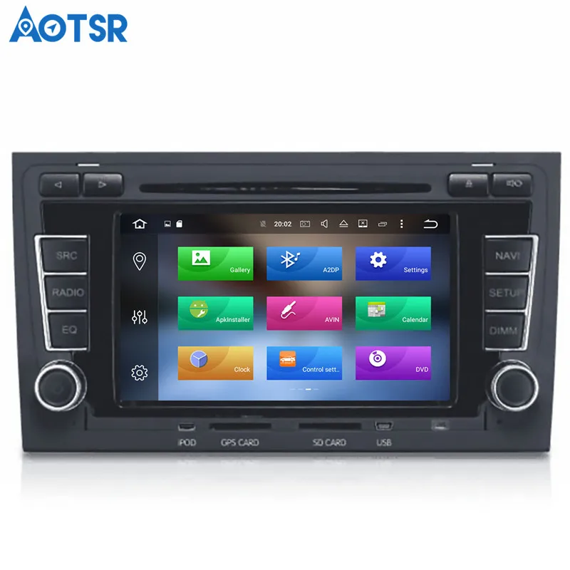 Clearance Aotsr Android 8.1 GPS navigation Car DVD Player For Audi A4 S4 RS4 2003-2012  multimedia 2 din radio recorder 4GB+32GB 2GB+16GB 1