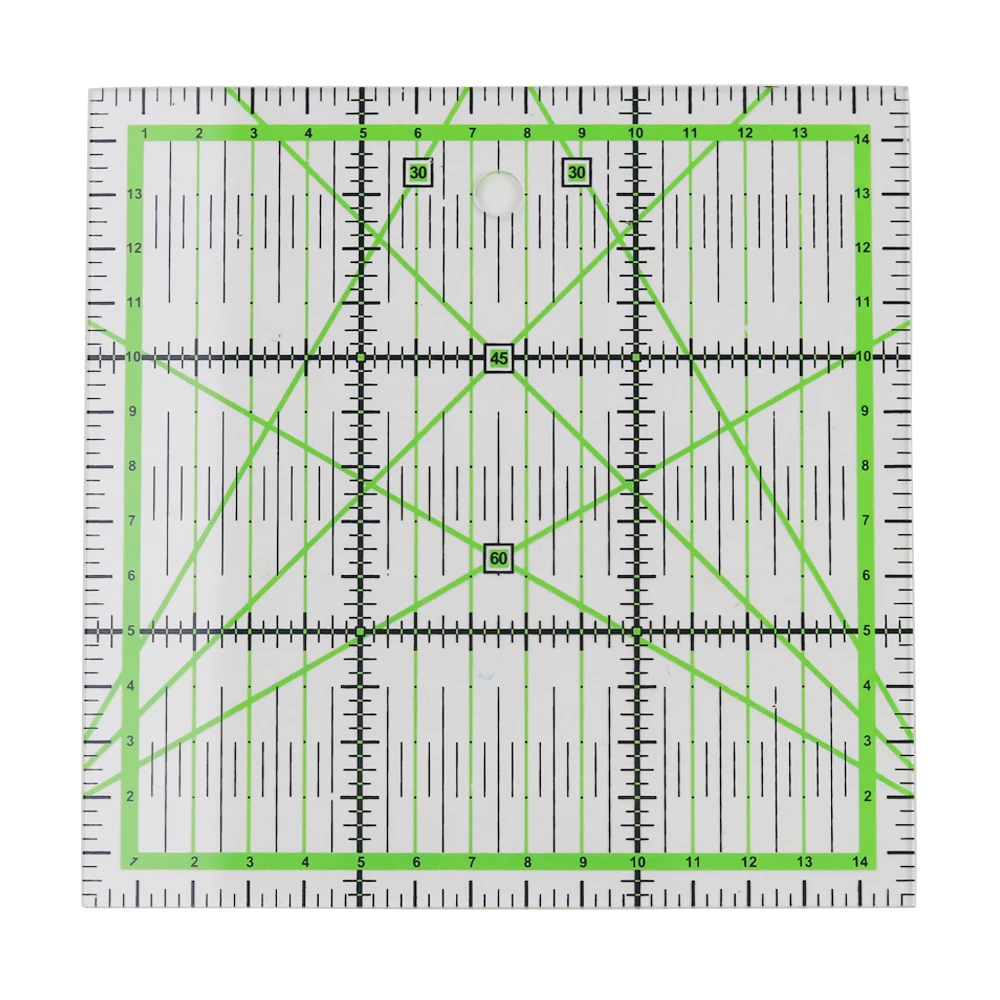 1 шт. акриловая Лоскутная линейка для лоскутного шитья, прозрачные режущие инструменты, линейка для шитья одежды, DIY канцелярские товары ручной работы, швейные инструменты