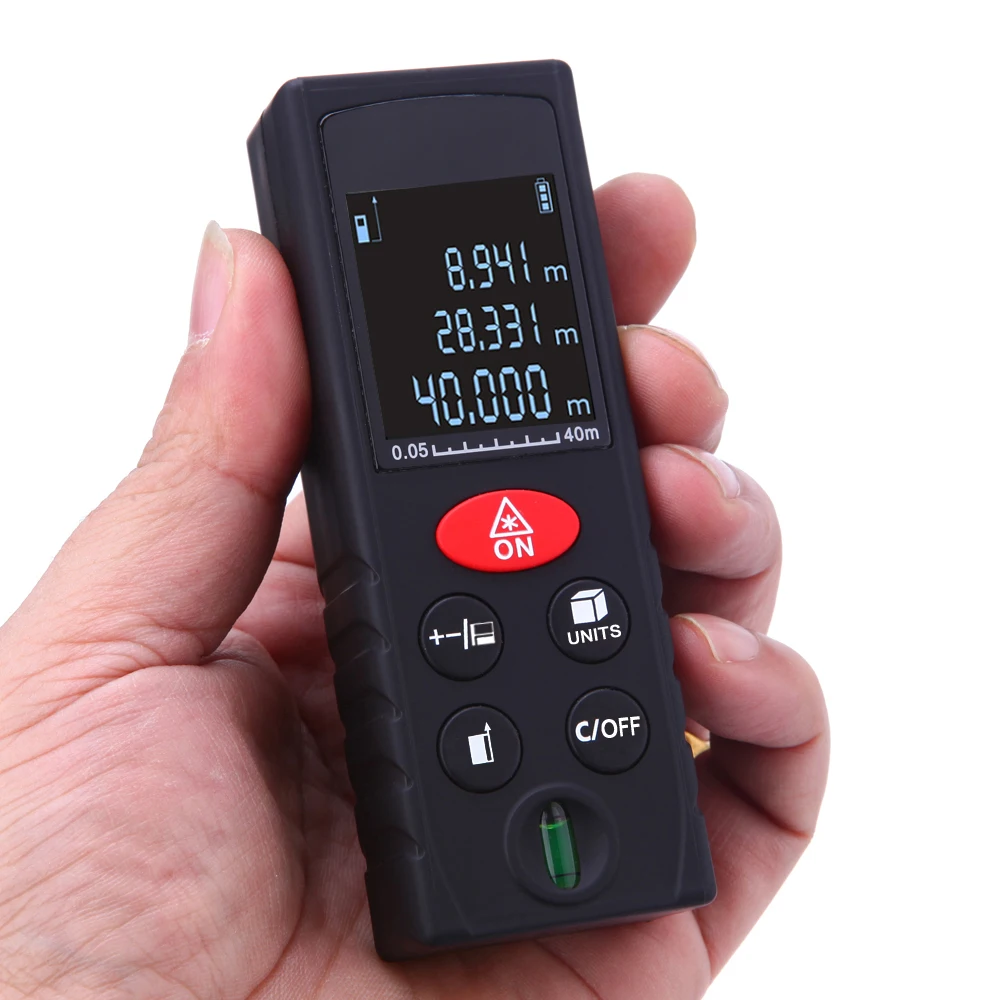 

ALLSOME Handheld Laser Distance Meter 40M 60M 80M 100M Mini Laser Rangefinder Laser Tape Range Finder Diastimeter Measure
