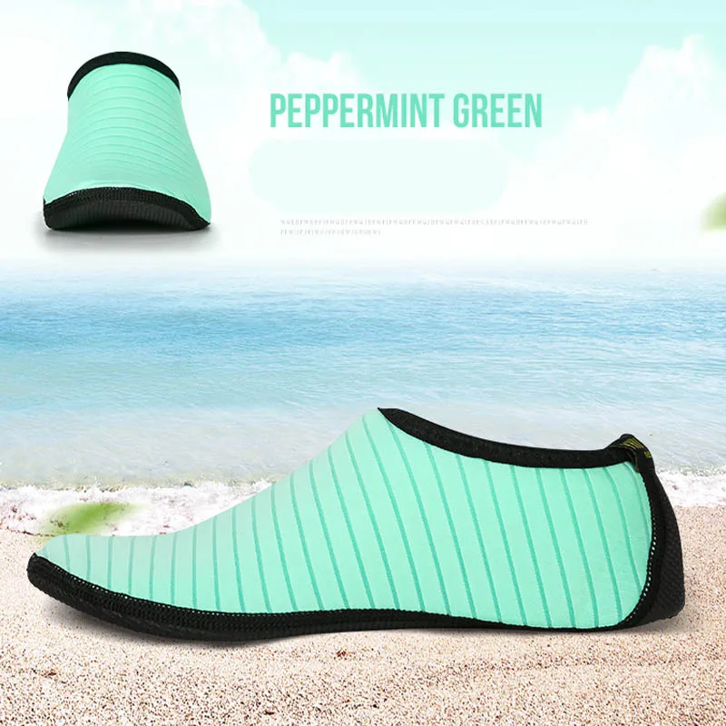 FDBRO носки для дайвинга обувь для плавания Сноркелинг, рыбалка мягкая прогулочная обувь пляжные шлепанцы летние кроссовки для взрослых - Color: Green