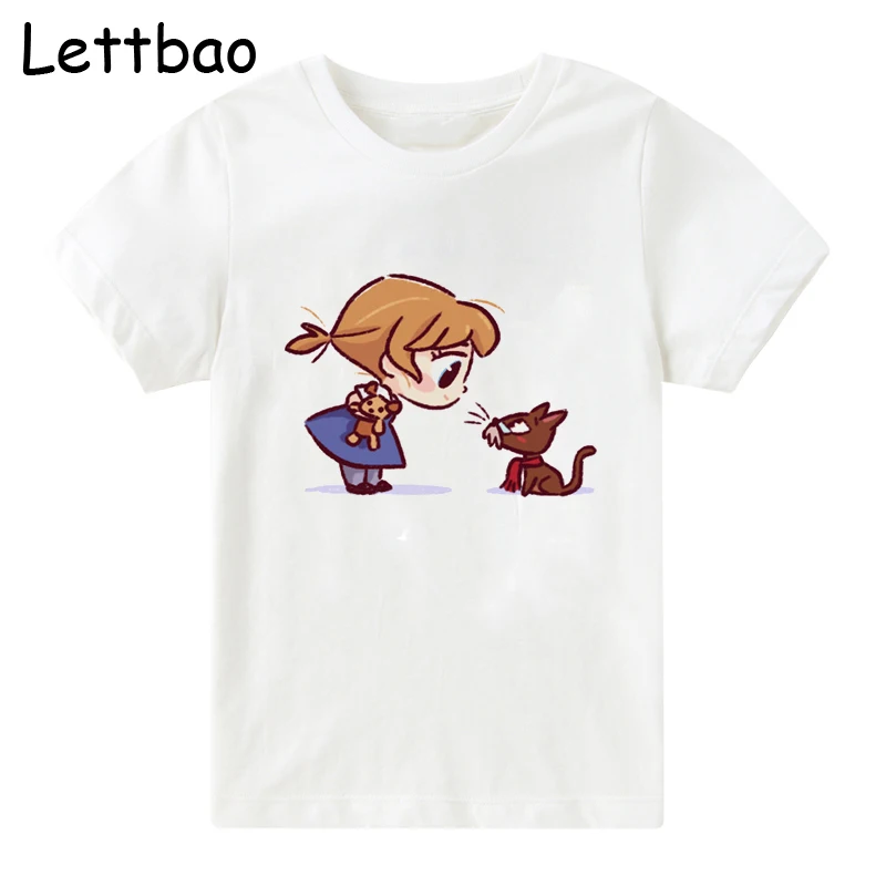 

Penny and Elfin Print Kids Girls T Shirt Summer Baby Girl Cotton Tops&Tees Children Clothing Vogue Princess T-shirts Casual Wear