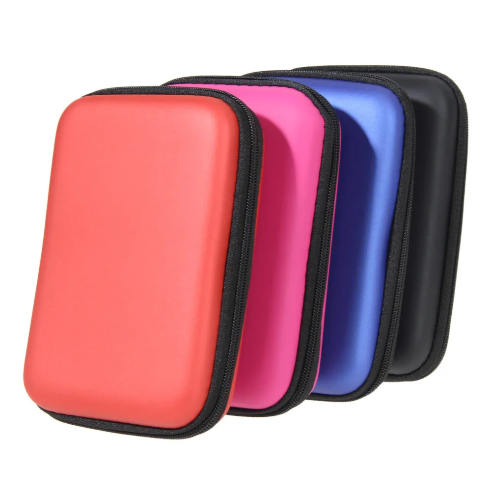 VODOOL EVA 2.5" Hard Drive Case External HDD Carrying Bag Wired Earphone USB Cable Protector Cover Pouch For HDD SSD Hard Disk