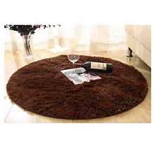 80 см Пушистый Коврик противоскользящий мохнатый ковер Спальня коврик, напольный ковер Кофе