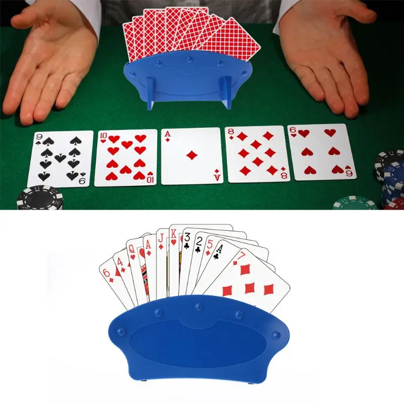 

Creative Playing Card Holder Lazy Poker Base Game Hand Free Party Poker Seat Christmas birthday Playing card stand